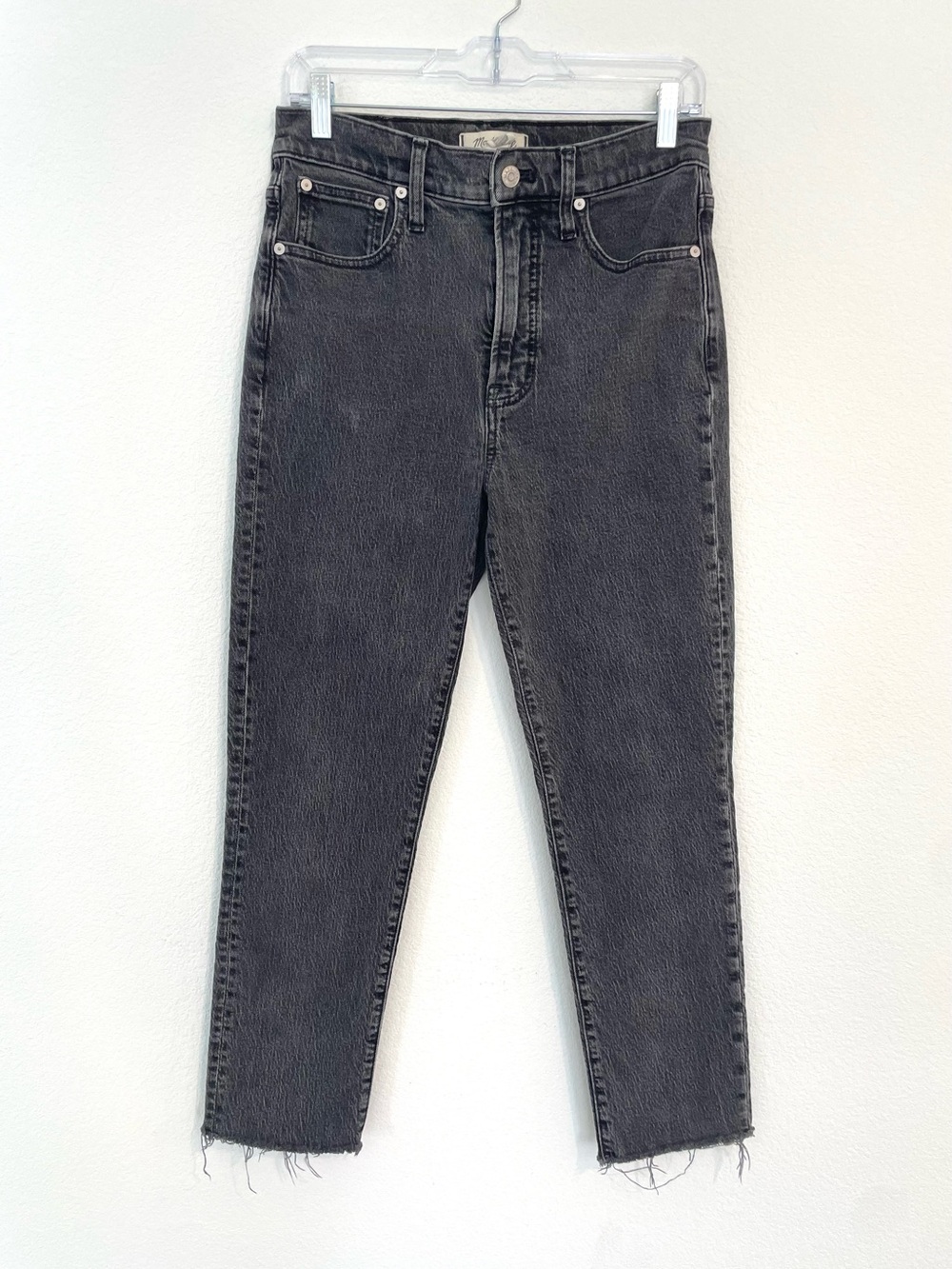 Madewell The Perfect Vintage Jean High-Rise Black Washed Mom Jeans